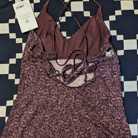 Athleta Triangle Tankini A-C // NWT // Camo Decadent Chocolate Medium - Picture 2 of 7